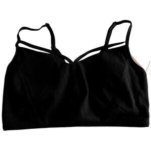 Victoria's Secret Women Sports Bra Small Black Workout Gym Yoga Activewear NEW